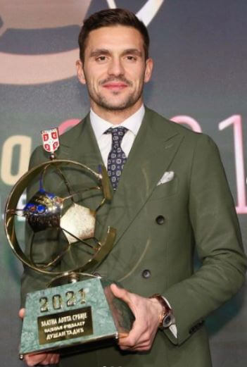 Marija Tadic son Dusan Tadic was honored with the Player of the Year award in 2021.